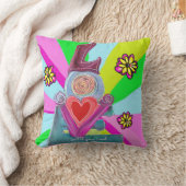 Coussin Amour Graphique Impression Typographique (Couverture)