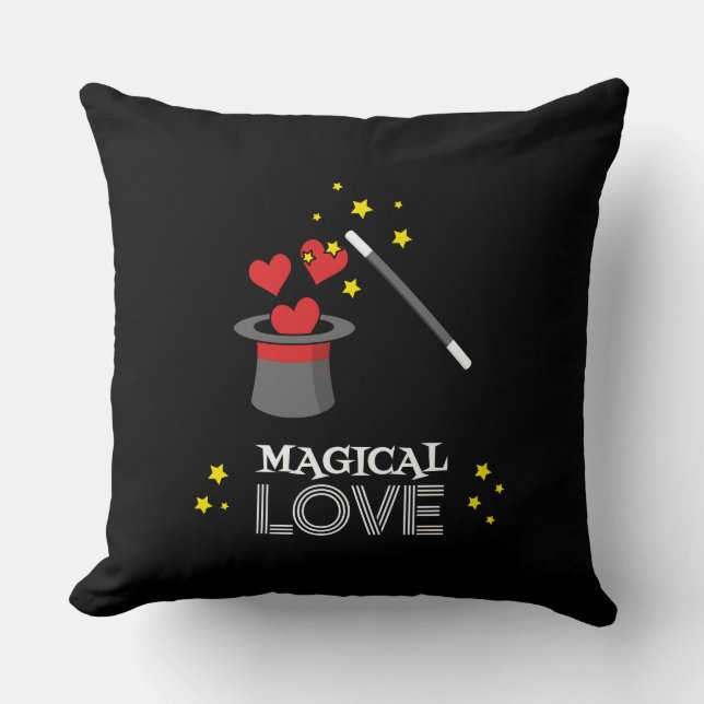 Coussin Amour magique - Blanc (Recto)