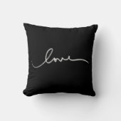 Coussin Amour Manuscrit Blanc (Recto)