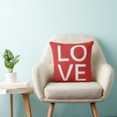 Coussin Amour Moderne Coloré Rouge (Chaise)