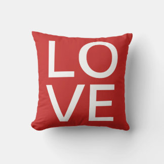 Coussin Amour Moderne Coloré Rouge