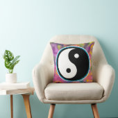Coussin Amour, Paix et Teinture Yin Yang Haut Jeu d'oreill (Chaise)