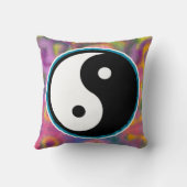 Coussin Amour, Paix et Teinture Yin Yang Haut Jeu d'oreill (Verso)