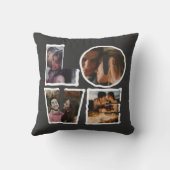 Coussin Amour personnalisé Photo Collage valentines Jour (Verso)