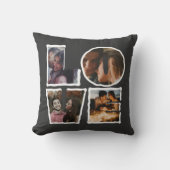 Coussin Amour personnalisé Photo Collage valentines Jour (Recto)