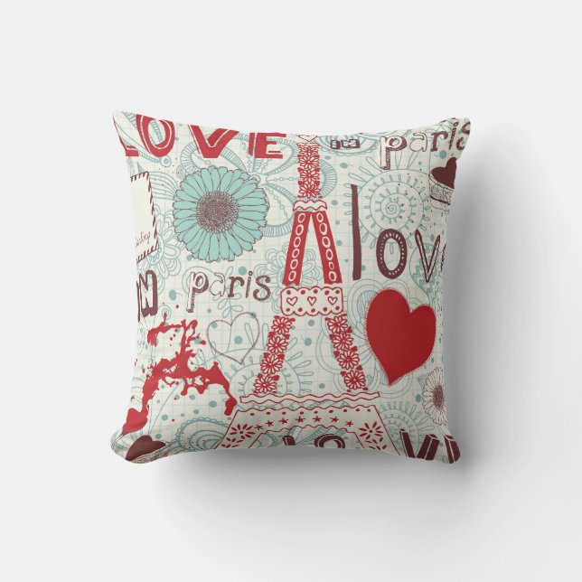 Coussin Amour peu précis à Paris (Recto)