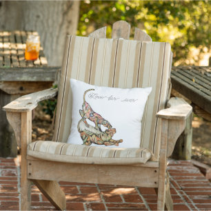 Coussin Amour pour la danse des tigres