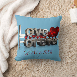 COUSSIN AMOUR POUR TOUJOURS VOUS ET MOI SEULEMENT POUR VOU
