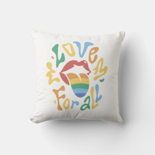 Coussin Amour Pour Toute La Bouche Arc En Ciel