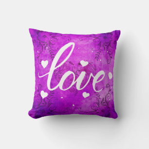 Coussin Amour pourpre