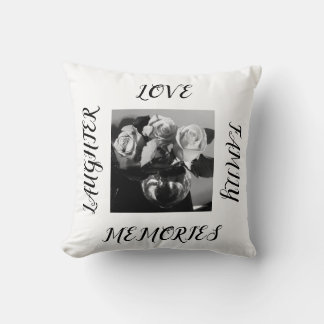 Coussin Amour, rire, Famille, Souvenirs
