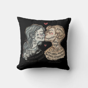 Coussin Amour romantique Jeu d'oreiller Artistique Accueil