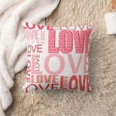 Coussin Amour Typographie Saint Valentin (Couverture)