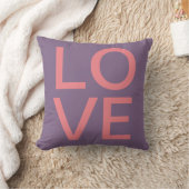 Coussin Amour Violet Coloré Moderne (Couverture)