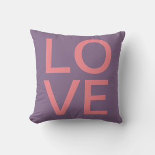 Coussin Amour Violet Coloré Moderne