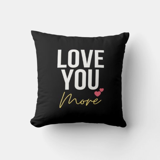 Coussin Amour Vous Plus Style Élégant (Recto)