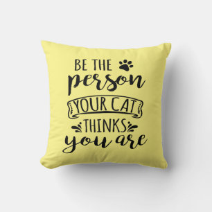 Coussin Amoureuse des chats Dame folle des chats Chatons M