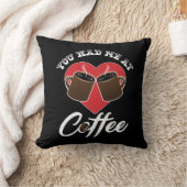 Coussin Amoureux de café - Vous m'avez eu au café (Couverture)