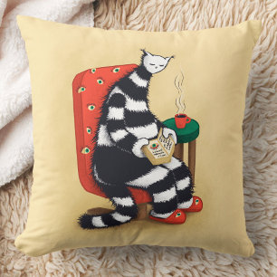 Coussin Amoureux de la lecture de chats