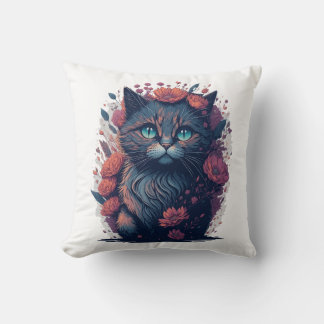 Coussin Amoureux de les chats noirs - Feline Fashion