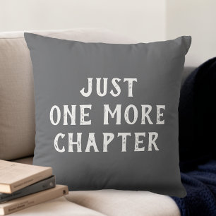 Coussin Amoureux de livres « Juste un chapitre de plus »