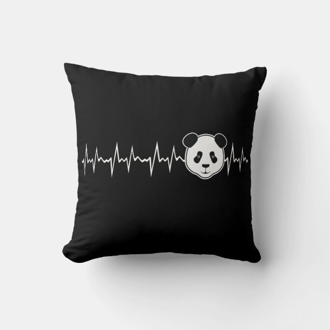 Coussin Amoureux de Panda (Recto)