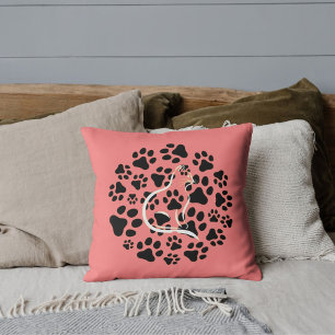 Coussin Amoureux des animaux de compagnie personnalisé Cha