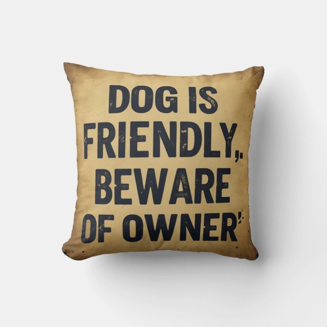 Coussin Amoureux des chiens  (Recto)