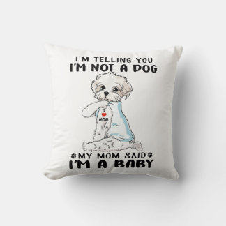 Coussin Amoureux des chiens | Je vous dis que je ne suis p