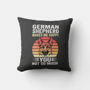 Coussin Amoureux du Berger Allemand Drôle Rétro