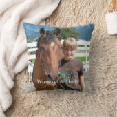 Coussin Amoureux du cheval moderne Personnalisé Simple 2 I (Couverture)