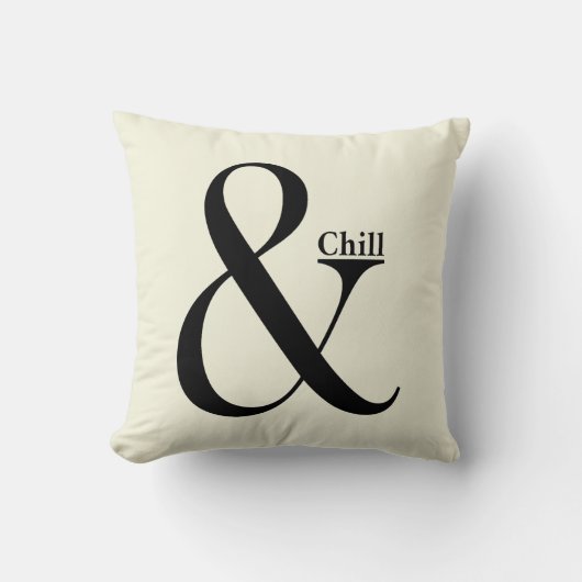 Coussin Ampersand Chill (Recto)