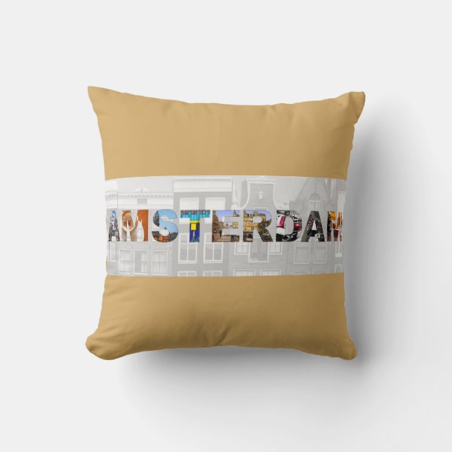 Coussin Amsterdam Holland Travel Canal Photos (Recto)