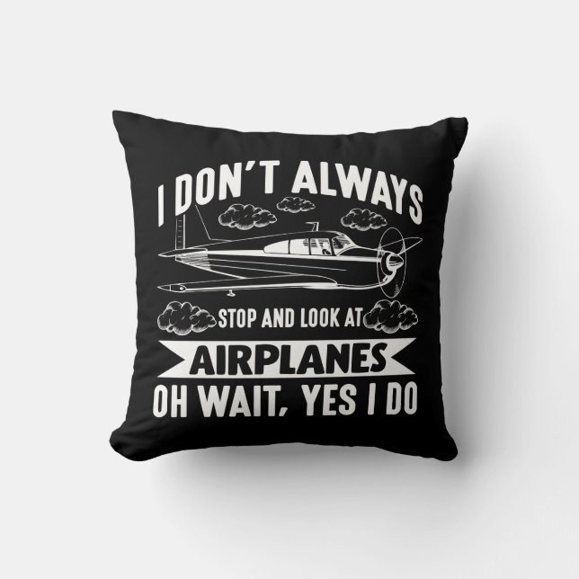 Coussin Amusant avion d'aviation Avion Lover Plane (Recto)