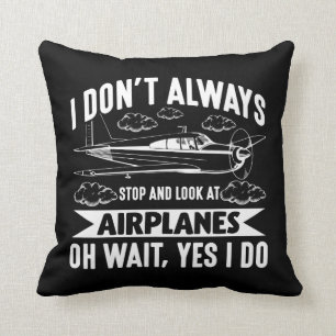 Coussin Amusant avion d'aviation Avion Lover Plane