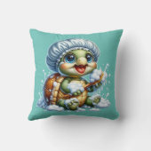 Coussin "Amusant bain de tortue" (Verso)