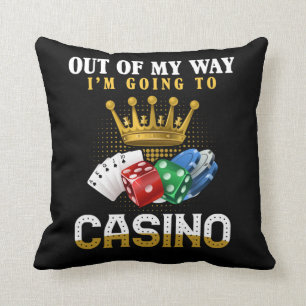 Coussin Amusant Casino Poker Jackpot Lover