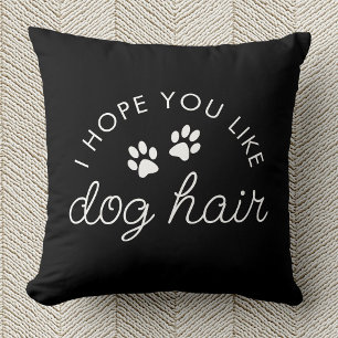 Coussin Amusant Chien Amant Chien Cheveux Animateur Maman 