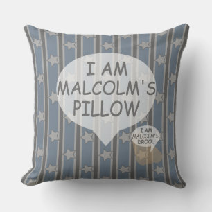 Coussin Amusant et fantaisie personnalisable à rayures d'é