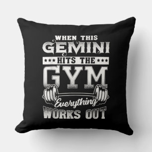 Coussin Amusant Gemini Gym Conception d'entraînement