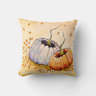 Coussin Amusant Happy Halloween Citrouille Jeu d'oreiller