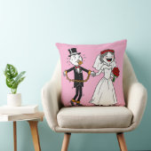 Coussin Amusant mariage heureux (Chaise)