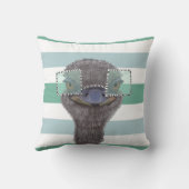 Coussin Amusante Autruche Avec Lunettes (Verso)