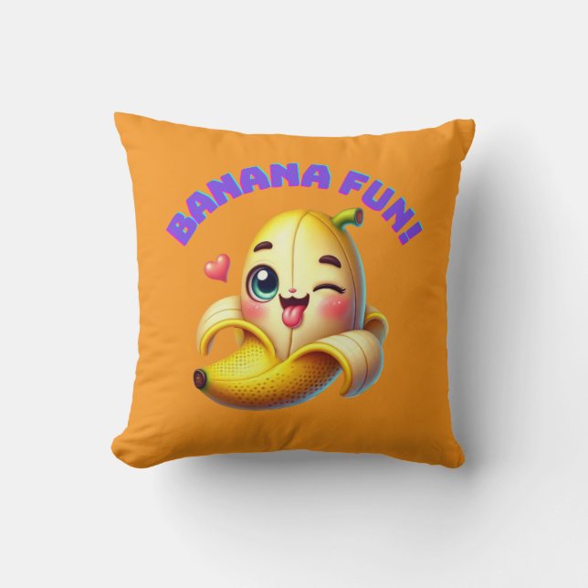Coussin Amusante conception de l'écriture banane pour Gi a (Recto)
