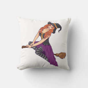Coussin Amusante sorcière vibes sorcières halloween femme