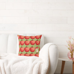 Coussin Amusants avec pomme rouge aux fruits