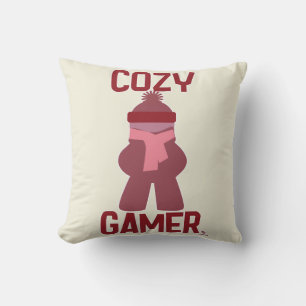 Coussin Amusants de jeu confortable Boardgame Meeple Gamin