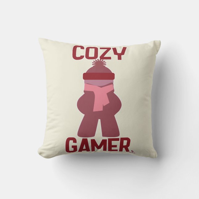 Coussin Amusants de jeu confortable Boardgame Meeple Gamin (Recto)