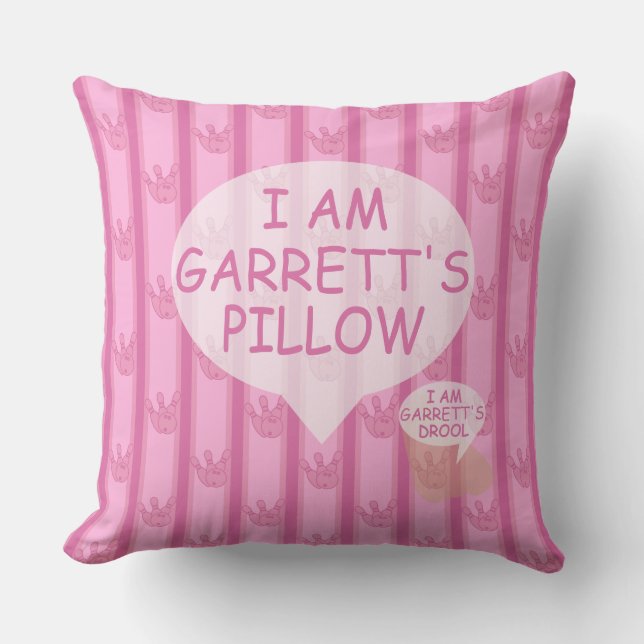 Coussin Amusants et fantaisie Bowling personnalisable (Recto)