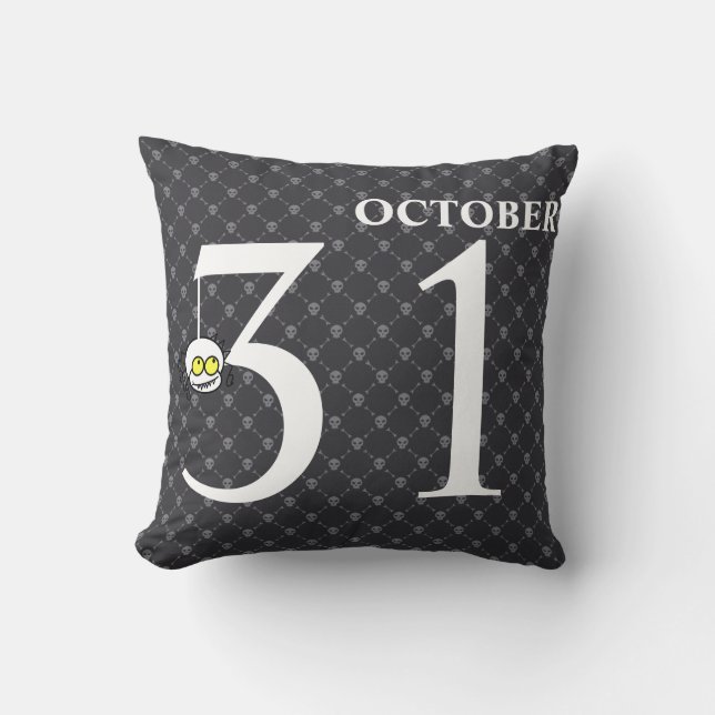 Coussin Amusants Halloween 31 octobre (Recto)